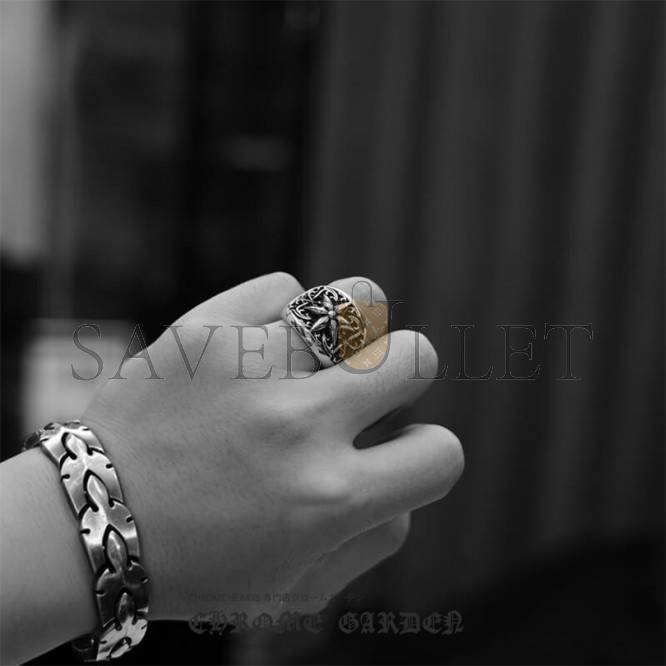 CHROME HEARTS CLASSIC OVAL STAR RING