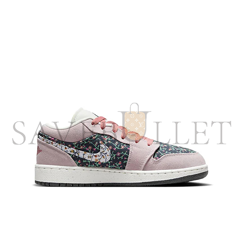 NIKE AIR JORDAN 1 LOW SE CANVAS FLORAL FJ3445-001