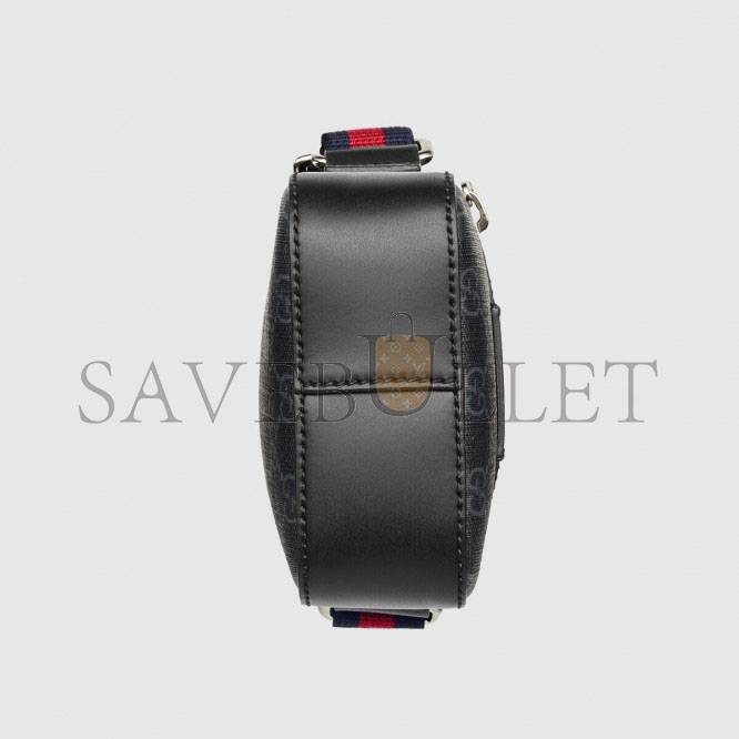 GUCCI GG BLACK MESSENGER 682357  (7*5.7*2.4cm)